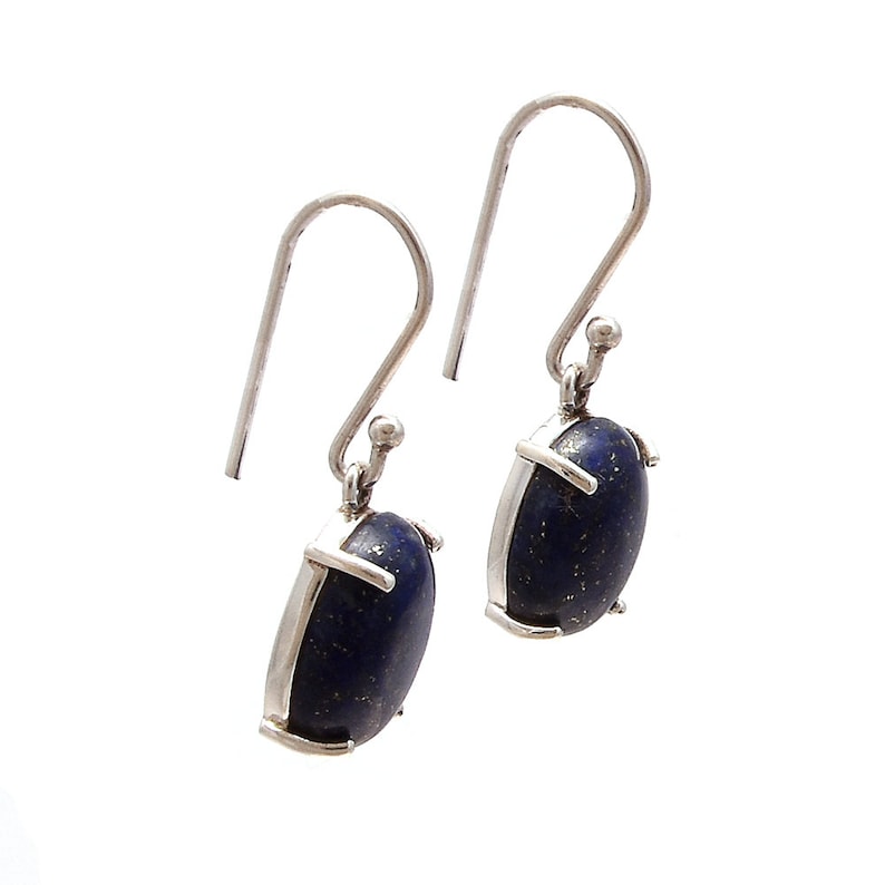 Lapis Lazuli Earring Natural Gemstone Lapis Lazuli 925 Sterling Silver Earring Handmade Earring Solid Silver Earring Jewelry