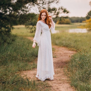 70s style white dress top