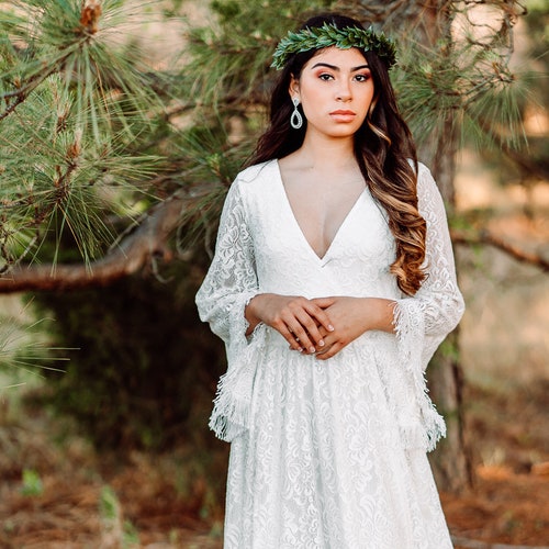 Vintage Lace Wedding Gown Elven 