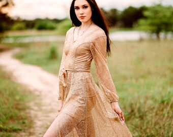 Nude Maxi Dress - Etsy