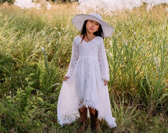 etsy bohemian white dress