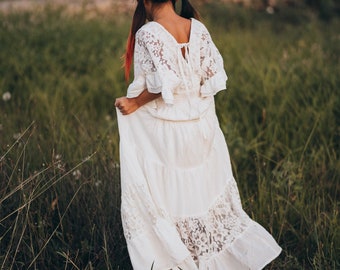 little girl boho maxi dress