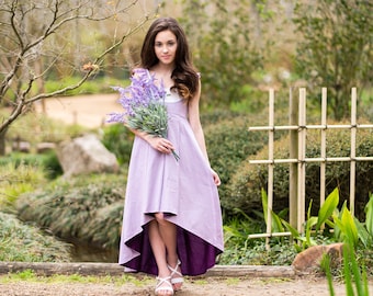 Flower Girl Dress Purple Maxi