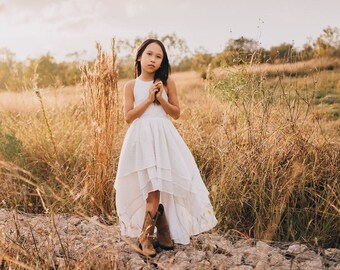 White High Low Dress - Etsy Australia