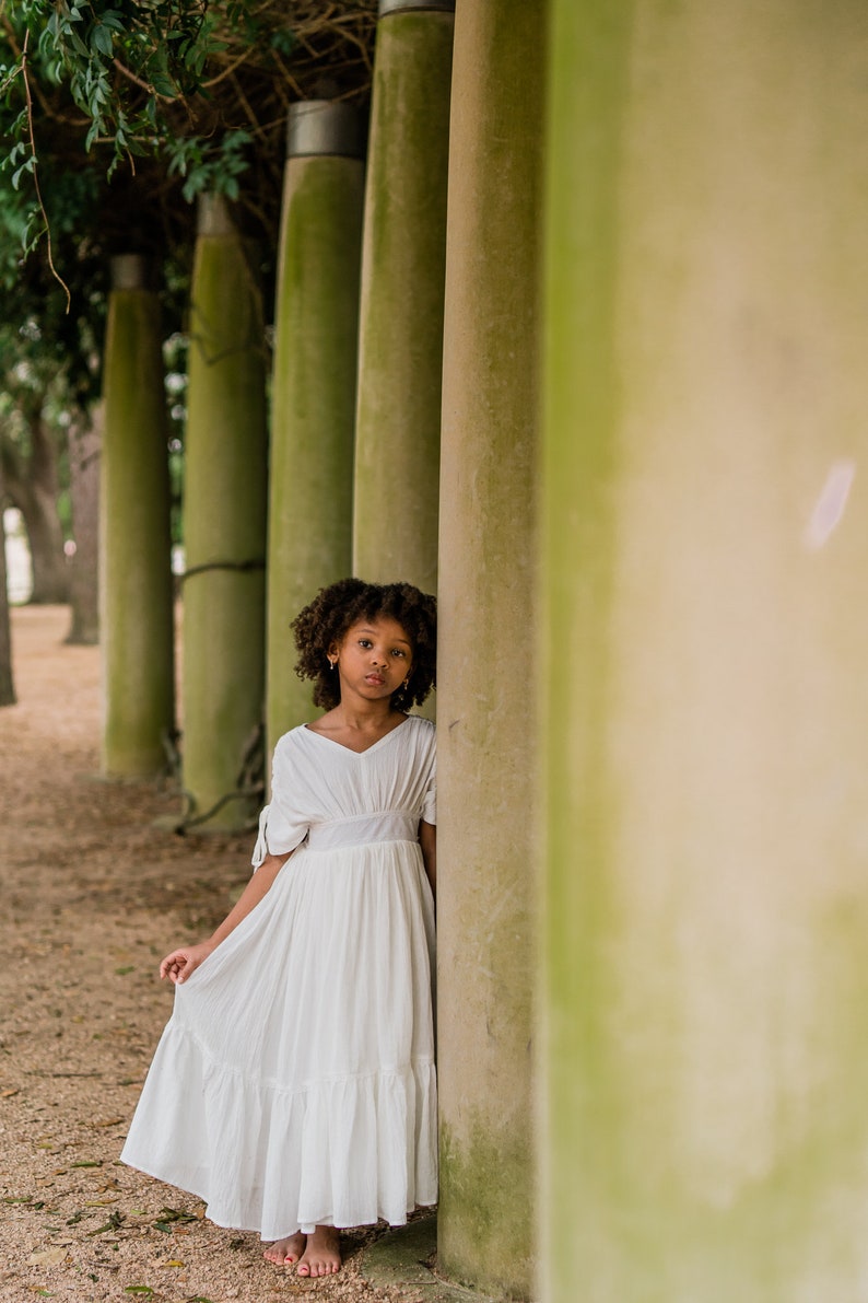 simple flower girl dresses cotton