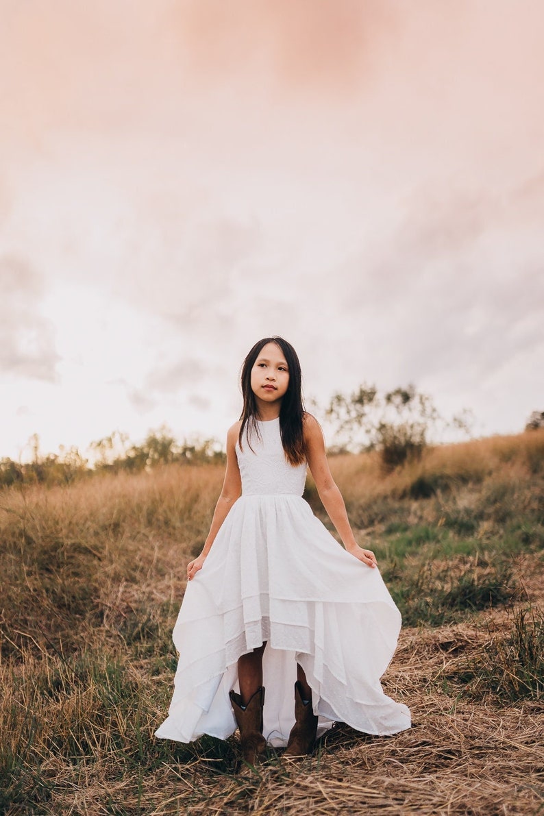 Hippie Junior Bridesmaid Dresses Boho Chic Tween Clothing Etsy