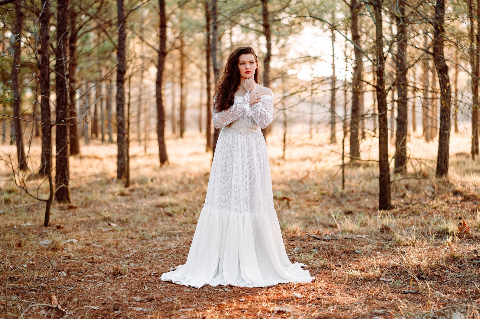 Plus Size Lace Wedding Gown Romantic off the Shoulder Etsy