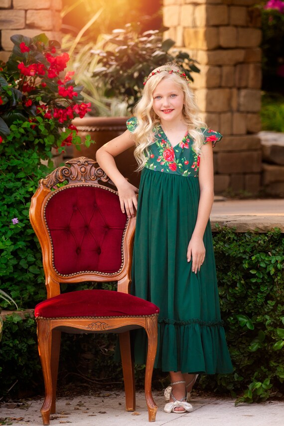 green holiday dresses