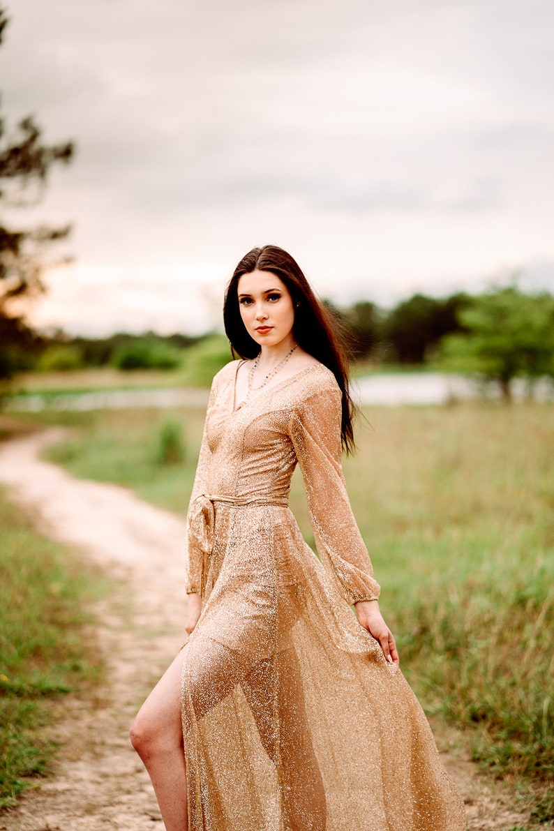 sequin wedding reception dress