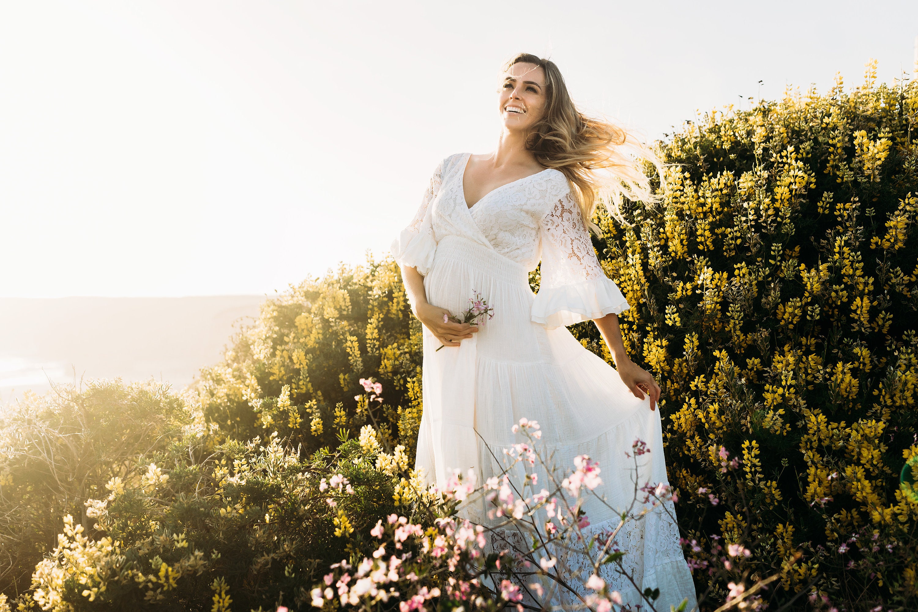 baby shower boho dress