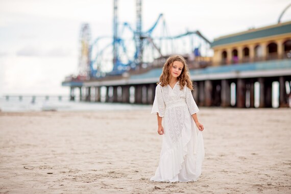 girls long flowy dress