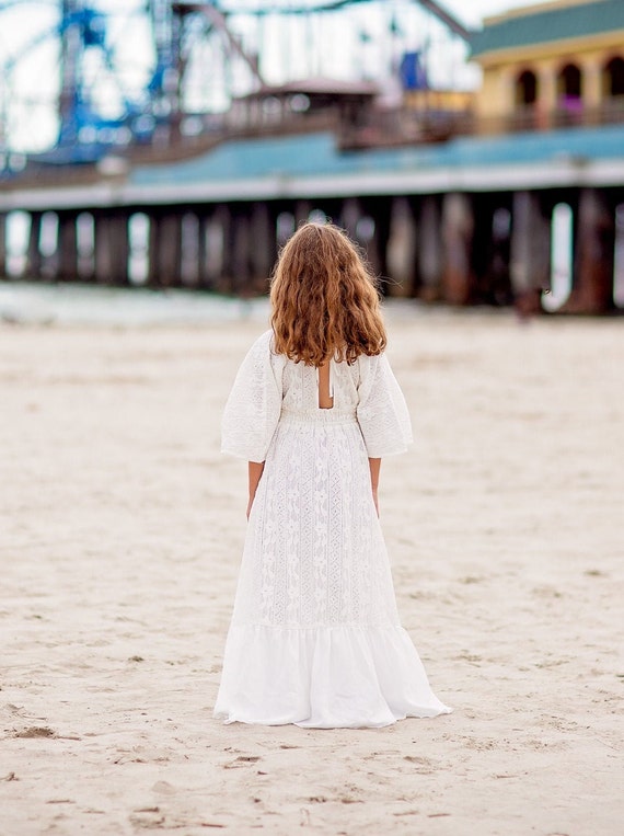 boho first communion dress