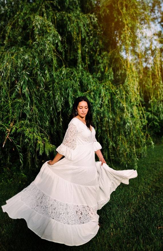 Plus Size Wedding Dress Bohemian Gypsy ...