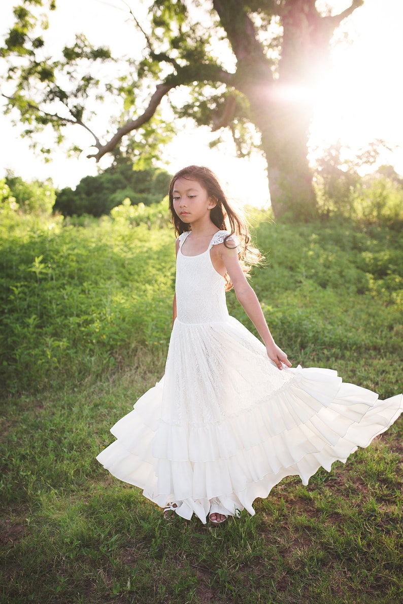 white gown for confirmation
