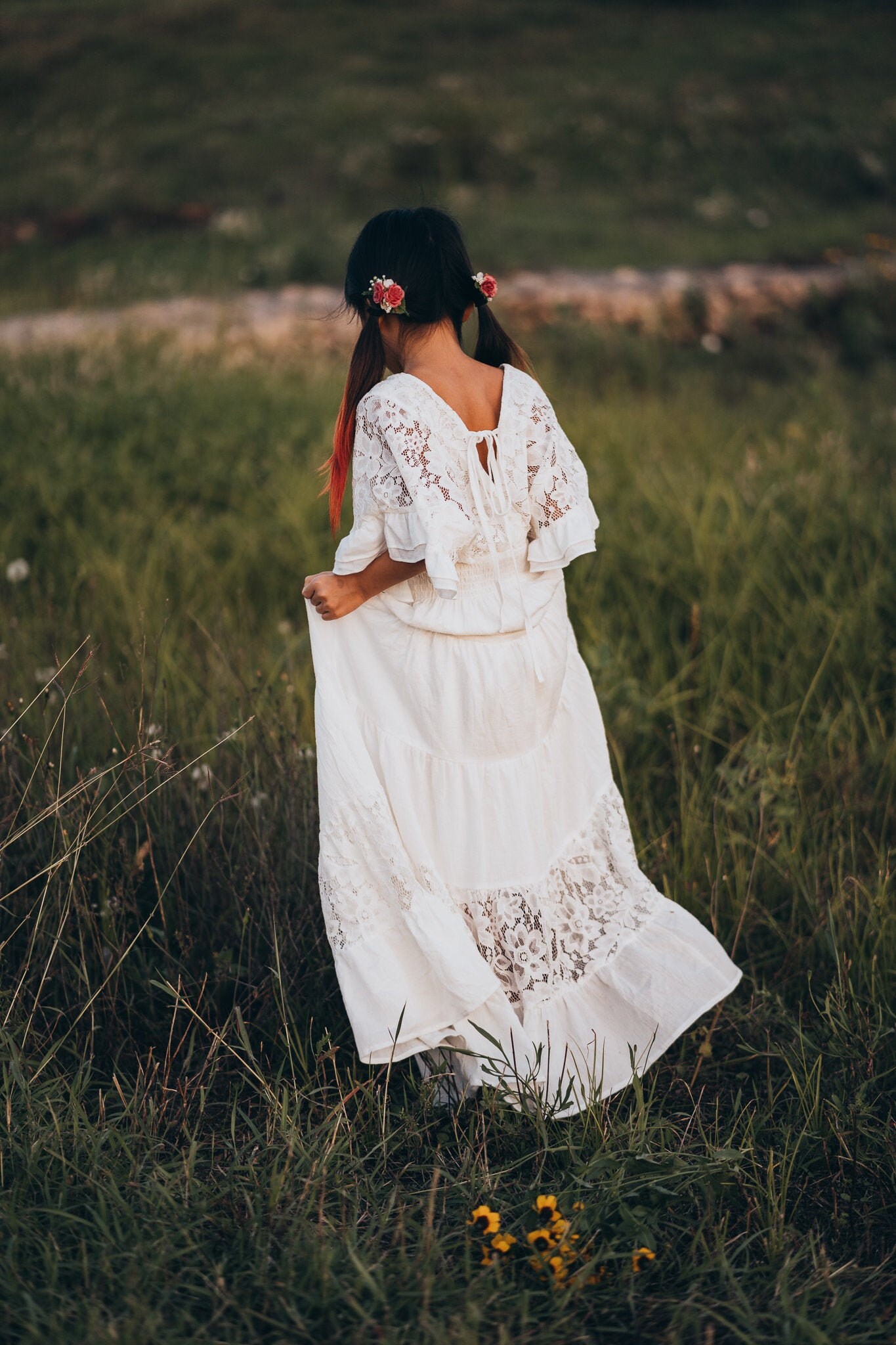 white beach dress for little girl