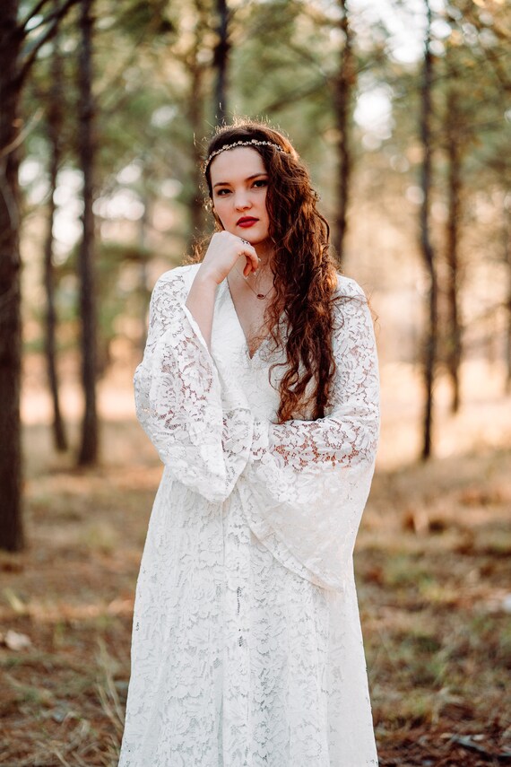 bohemian vow renewal dress