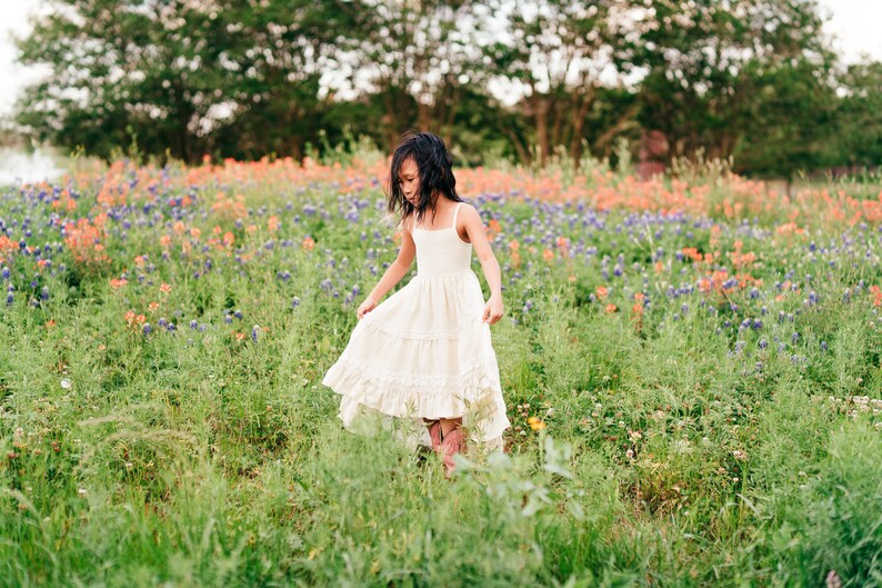 cream junior bridesmaid dresses