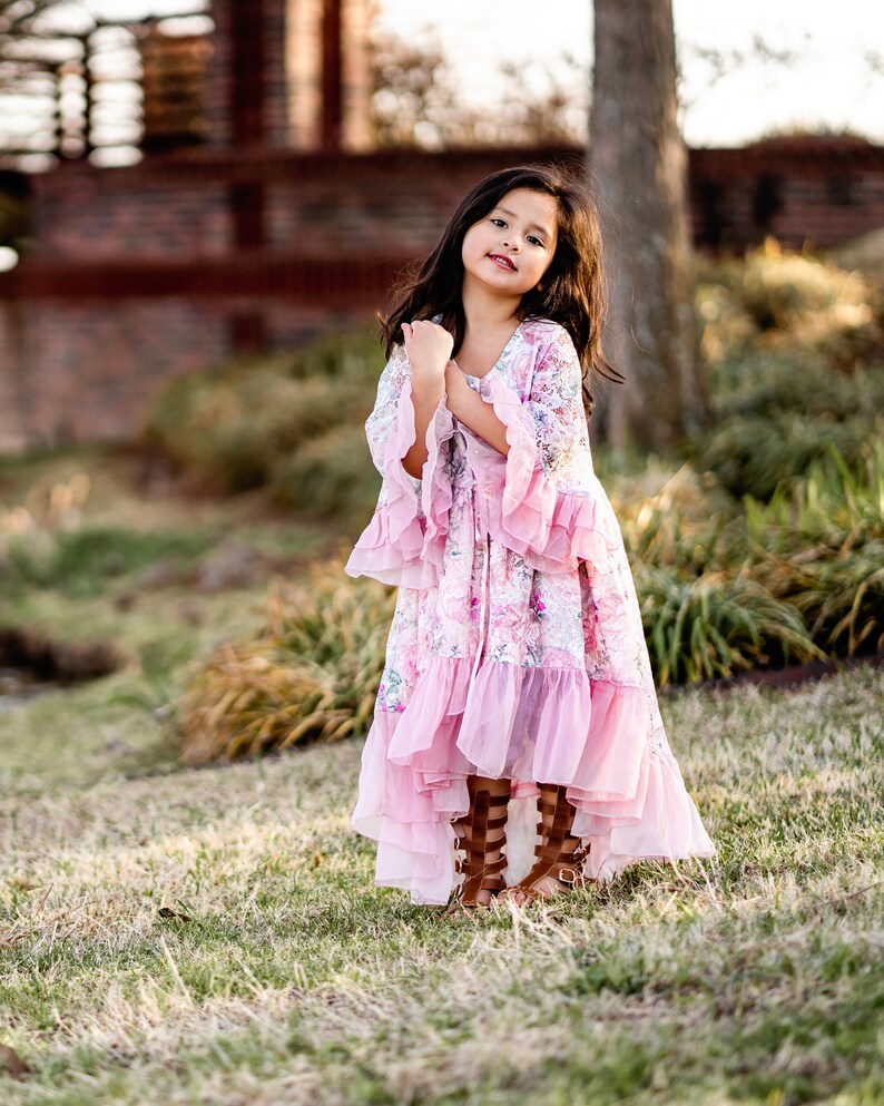 Blush Pink Easter Dress Pastel Pink Easter Outfit Boho Etsy