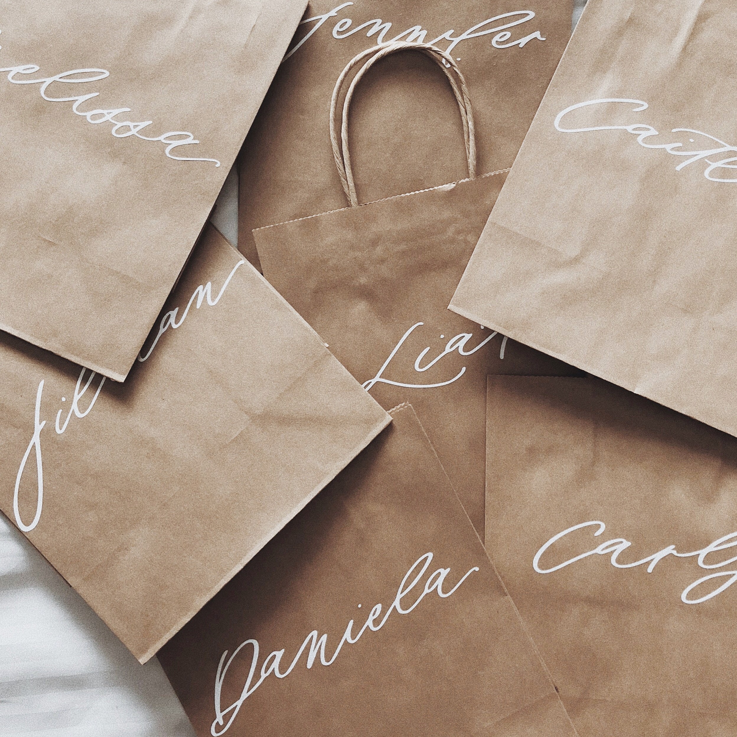 Custom Gift Bag / Vinyl Lettered Gift Bag / Gift For Her / Etsy