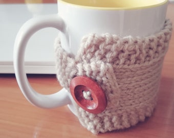 Simple Coffee Mug Cozy Knitting Pattern Tutorial| Beginner Level Knitting Mug Sleeve Instructions| Mug Sweater Pattern PDF Autumn Winter2023