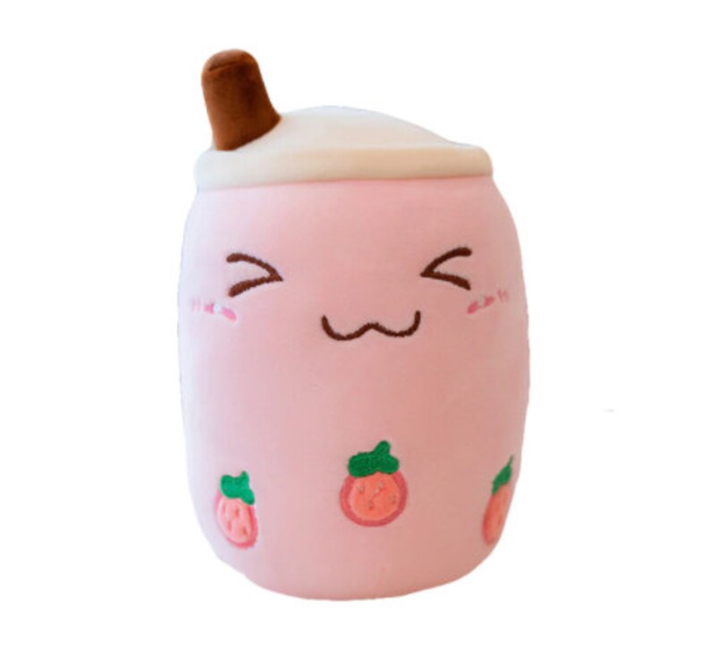 bubble tea plush pillow