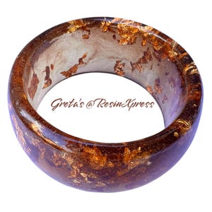 NEW Chunky Gold Foil Resin Bangle | Wide Tortoise Shell Statement Bracelet | Golden Honey Brown Cuff | Bold Handmade Jewellery Australia