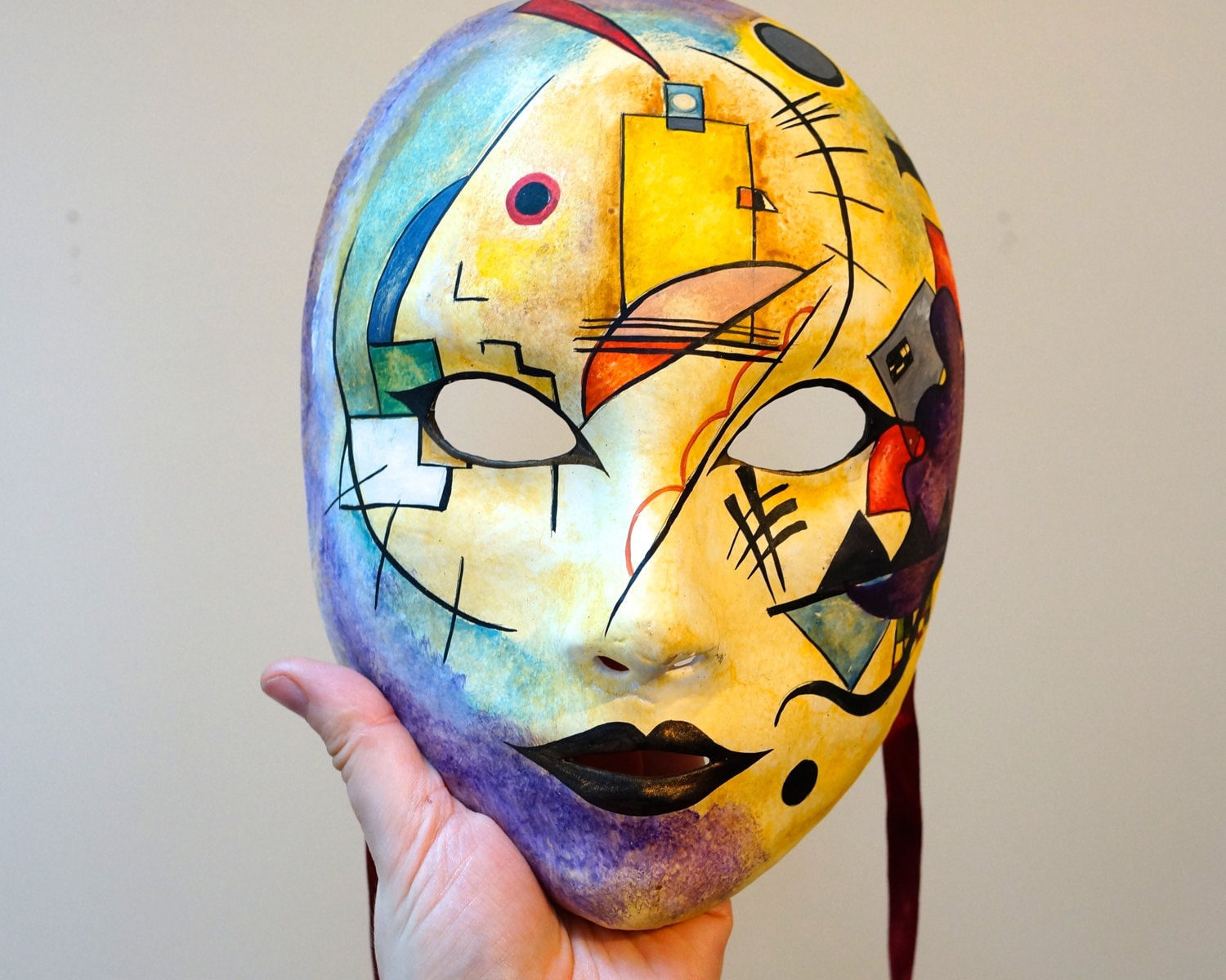 Full Face mask. Original traditional papiermache. Etsy
