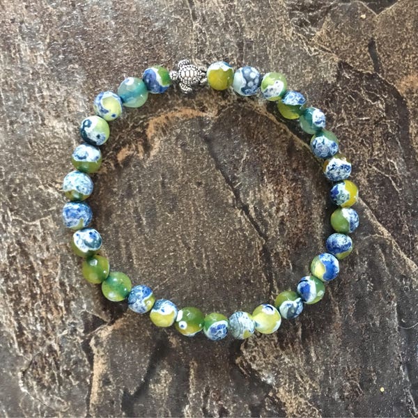 Pulsera de color tortuga marina