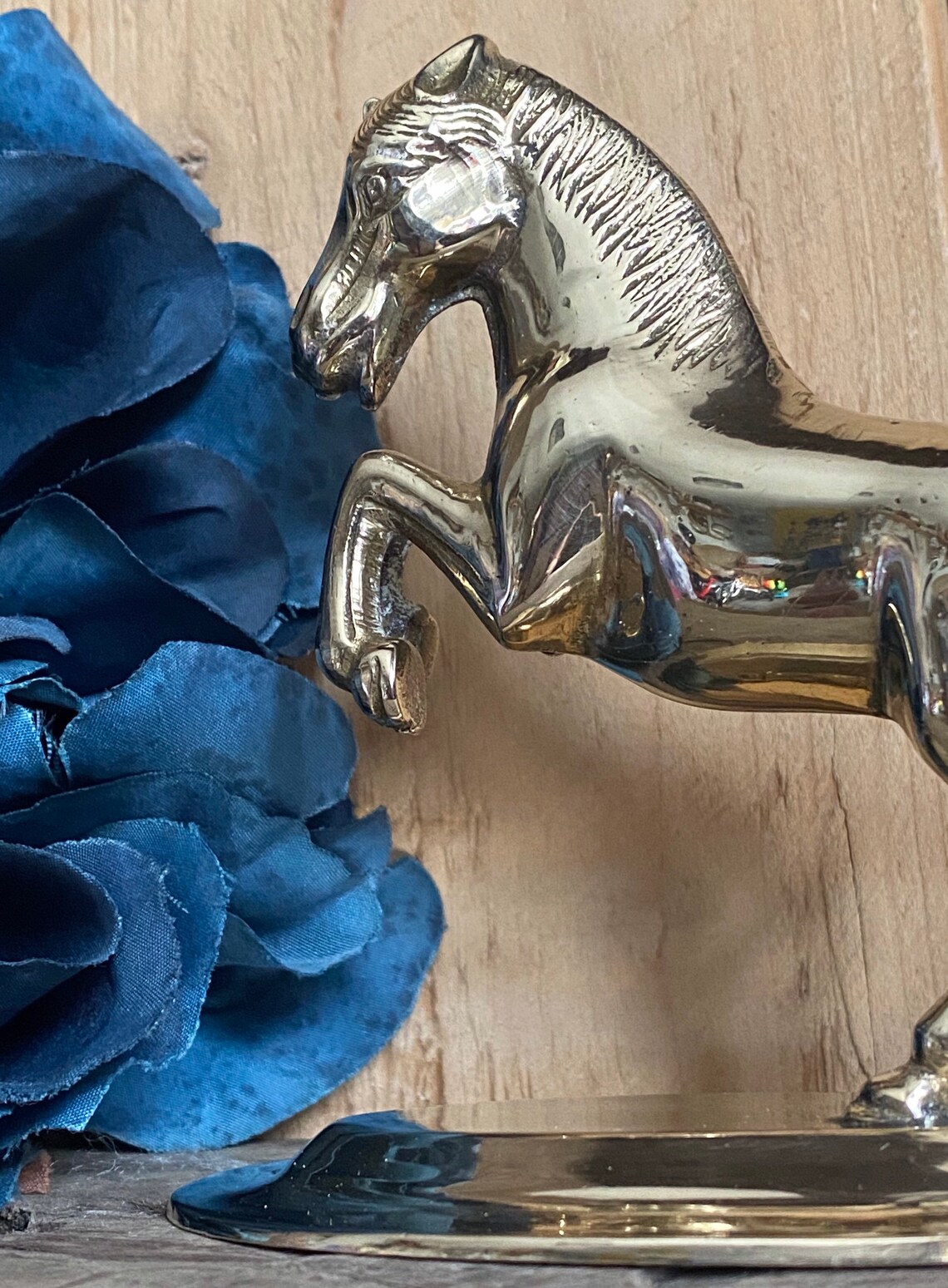 Vintage brass horse figurine equestrian ideal gift engraved Etsy 日本