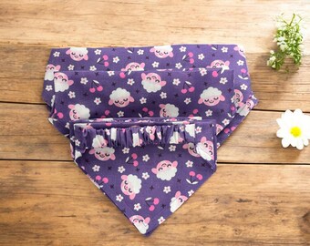 Scrunchie Dog Bandana - Lambs