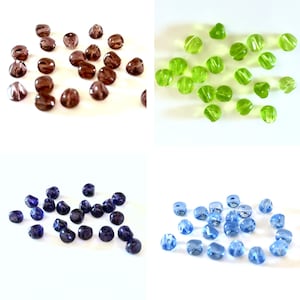 50 Crystal Glass Helix Beads 10mm Pick You Colour