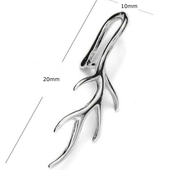 Sterling Silver Pinch Bail 17mm Pendant Bail Findings PK1 PK5
