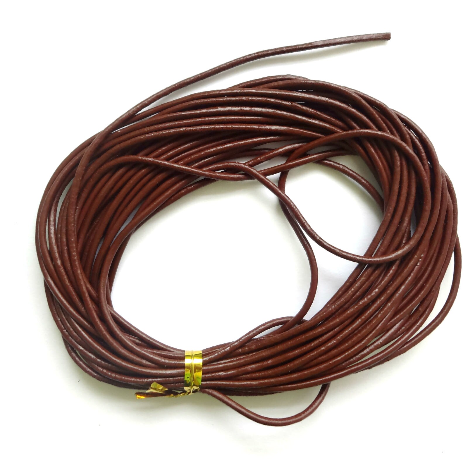 5M Brown Genuine Leather Cords 1.5mm Round Cords for Etsy UK