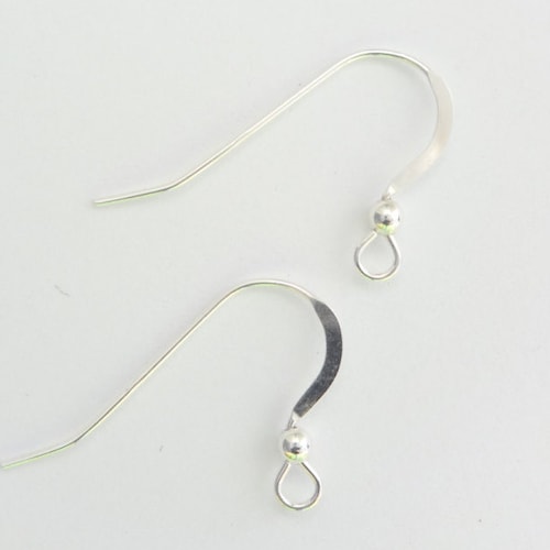 10 Sterling Silver Fish Hook Ear Wires Earring Findings Etsy