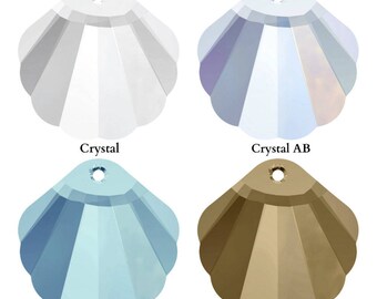 Swarovski Crystal 6723 Shell Pendant 28mm Pick You Colour