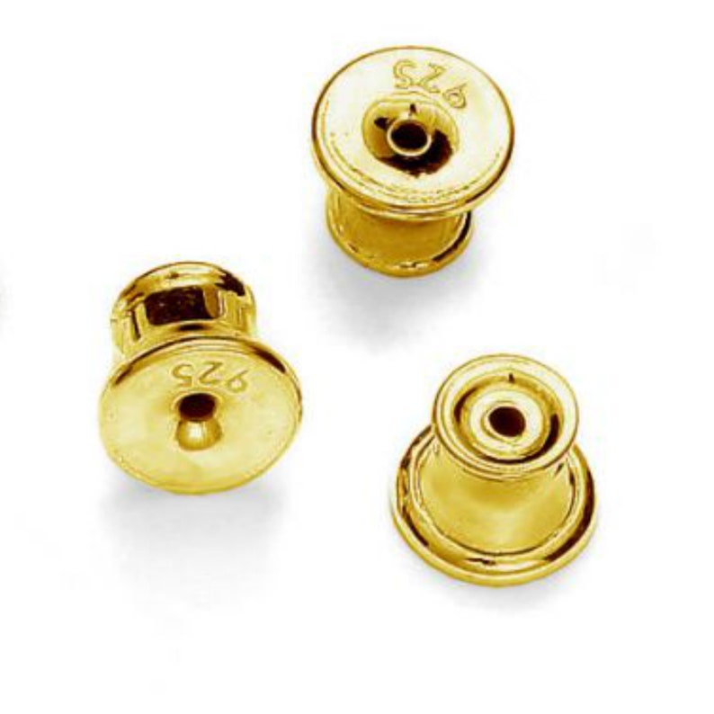 10 Sterling Silver Clutch Earring Backs Bullet Earring Backs Etsy UK