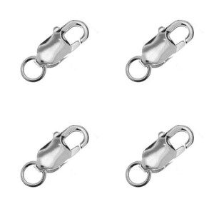5 Sterling silver Lobster Clasps 8x4mm Jewellery Making