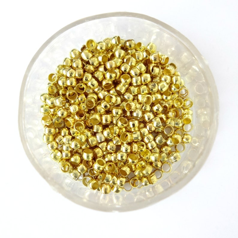 Round Crimp Beads Findings 2mm 3mm 4mm Silver Plated Crimp Etsy UK