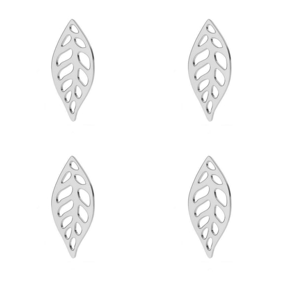 Sterling Silver Leaf Charms 16x7mm Pendants Australia