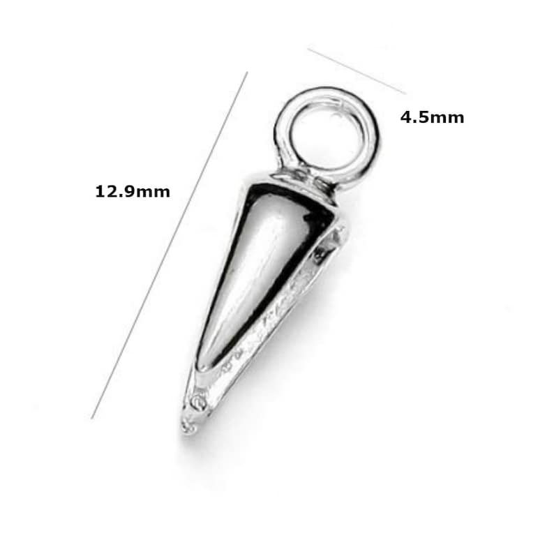 2 Sterling Silver Pinch Bails Fits Swarovski Pendant 13mm Etsy