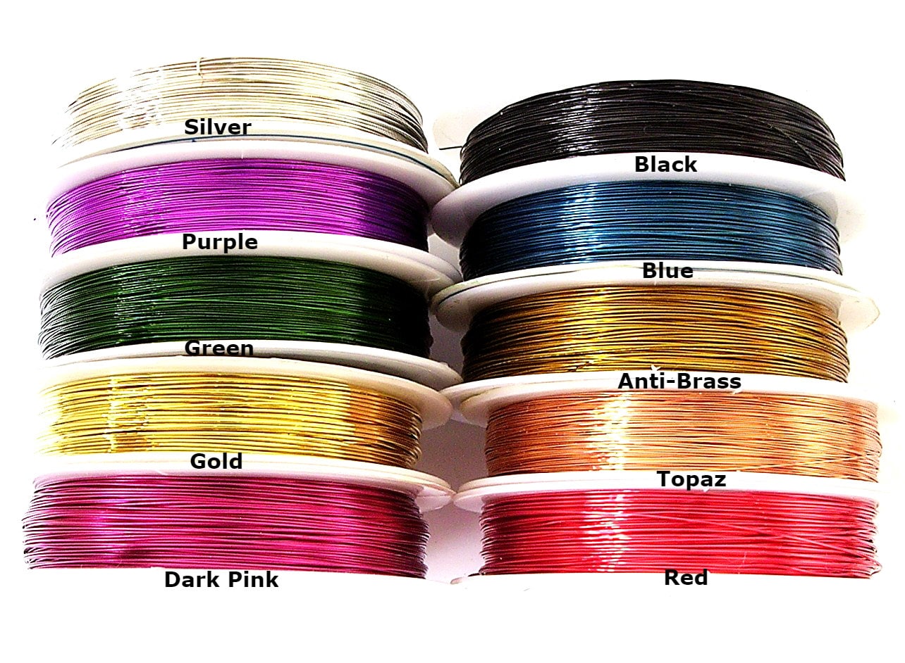Wholesale 10 Reels x5M Copper Craft wire 0.8mm 20 Gauge Etsy