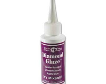 2 OZ Diamond Glaze Water Based Dimensional Adhesive Jewellery Craft Glue