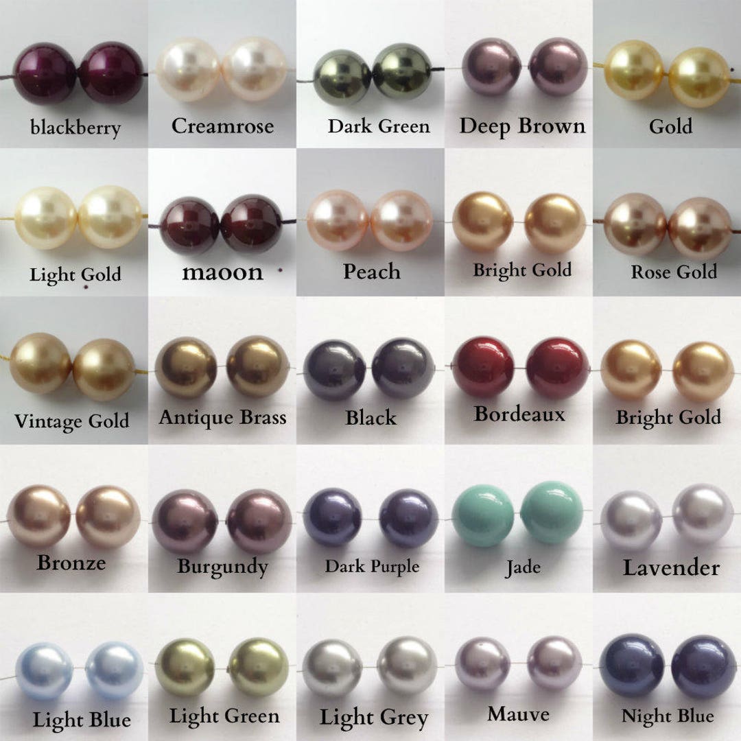 Persian blue pearl beads, 8mm bead, glass pearl, Czech, B'sue