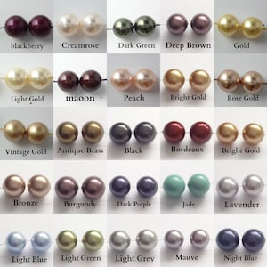 10 Swarovski Crystal 5810 Pearl Beads 12mm Pick You Colour