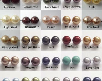40 Swarovski Crystal 5810 Pearl Beads 4mm Pick You Colour