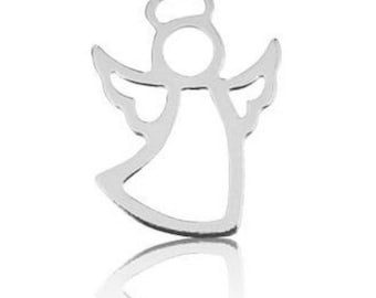 2 Pendentifs Sterling Silver Angel 15mm Angel Charms