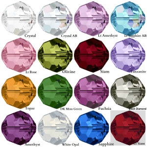 20 Swarovski Crystal 5000 Round Beads 6mm Pick You Colour