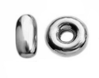 1pc Rose Gold Over Sterling Silver Filigree Rondelle Spacer Bead – European Charm Bead (9.8mm) #51647