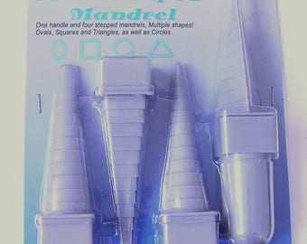 Jump Ring Maker Mandrel Set 4 different shapes Jewellery Tool