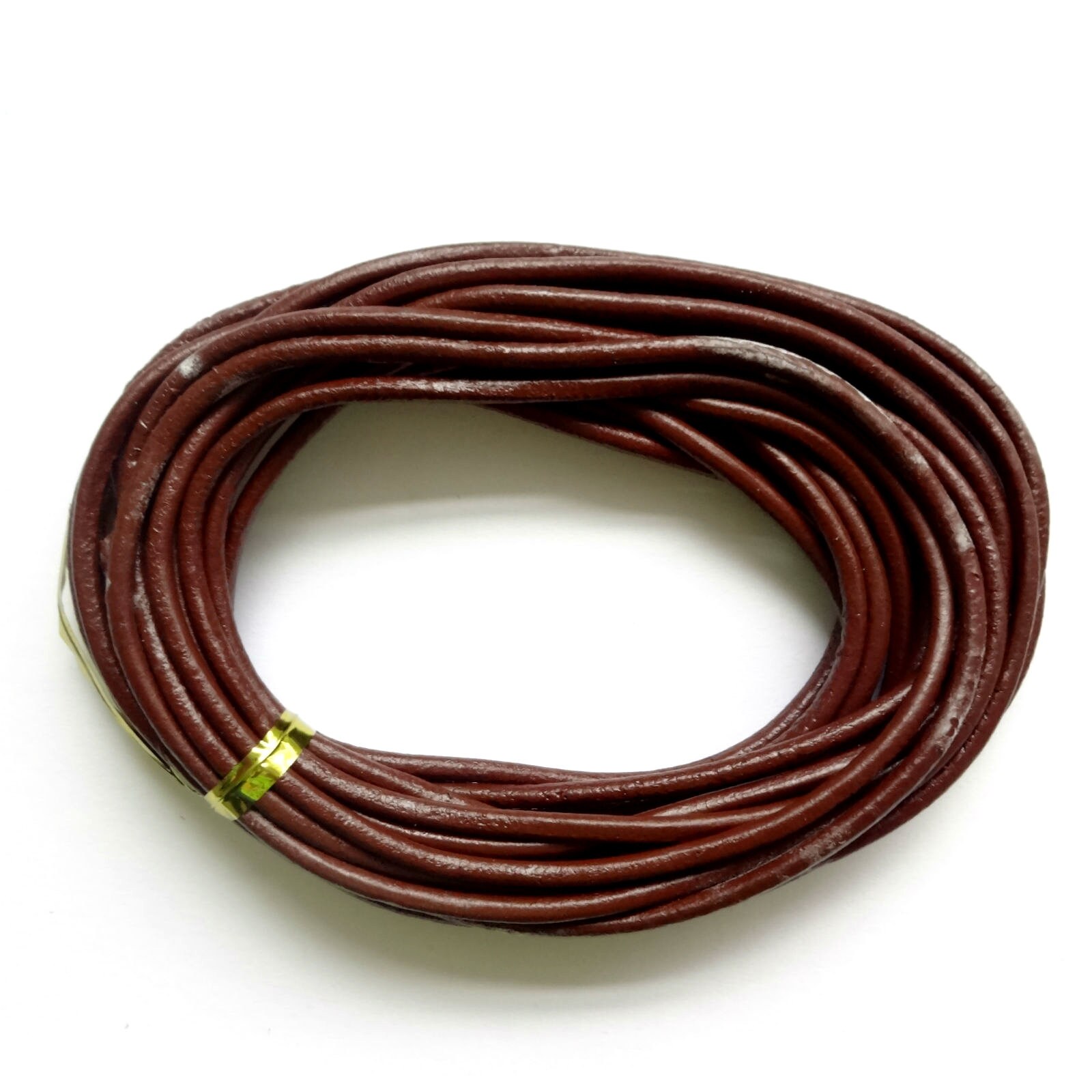 5M Brown Genuine Leather Cords 1.5mm Round Cords for Etsy UK
